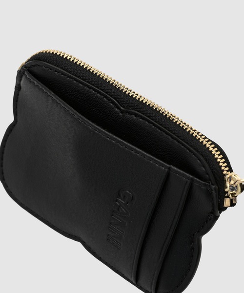 【GANNI】 ブラック Bou 財布 Black Black Ganni Bou Trifold Wallet | GANNI US