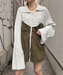 【etsinta/エシンタ】リメイクミリタリービスチェニット