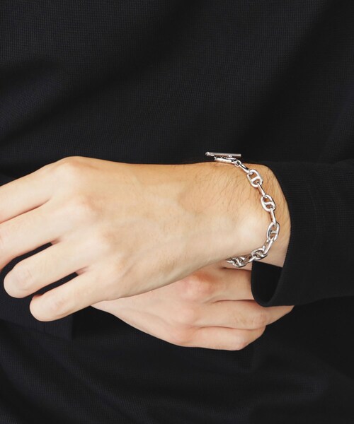 THE SHOP TK （ザ ショップ ティーケー ）の「◆【ヒルナンデス！で紹介】アソートブレスレット（ブレスレット・メンズ・シルバー系/シルバー系1/シルバー/ブラック・00）」の6枚目の写真