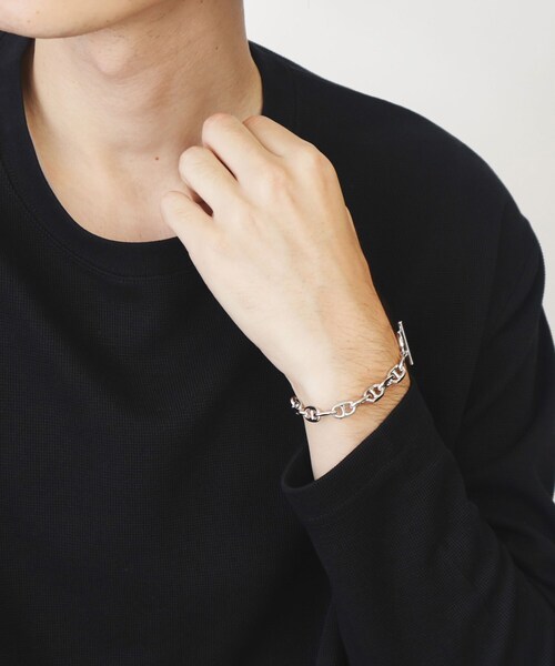 THE SHOP TK （ザ ショップ ティーケー ）の「◆【ヒルナンデス！で紹介】アソートブレスレット（ブレスレット・メンズ・シルバー系/シルバー系1/シルバー/ブラック・00）」の7枚目の写真