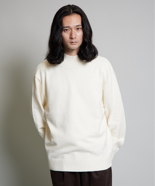 MandO(エムオー)(エムオー)の「【MandO】ハイネックニットプルオーバー(ニット/セーター・メンズ・ブラック/アイボリー・MEDIUM/LARGE)」の3枚目の写真