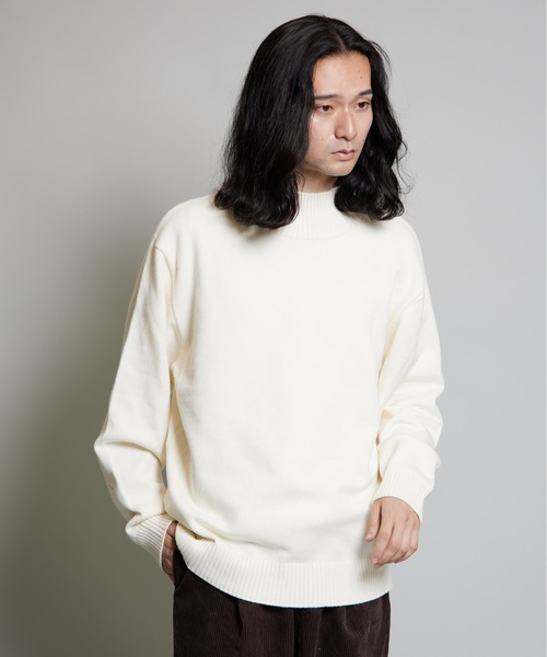MandO(エムオー)(エムオー)の「【MandO】ハイネックニットプルオーバー(ニット/セーター・メンズ・ブラック/アイボリー・MEDIUM/LARGE)」の5枚目の写真