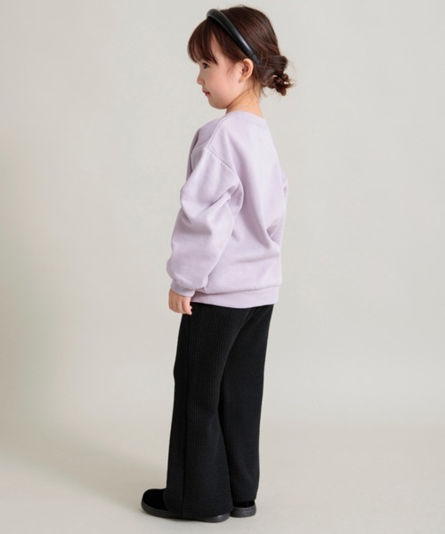 DRC branshes(ディーアールシーブランシェス)の「【DRC】リブニットフレアパンツ(その他パンツ・キッズ・ブラック/アイボリー/杢グレー/ブルーグレー/グレイッシュベージュ・90/100/110/130/120/150/140)」の17枚目の写真
