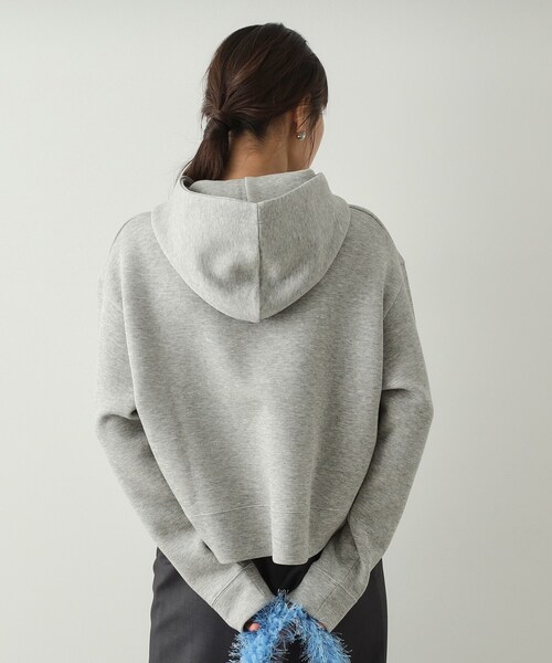 OPAQUE.CLIP（オペークドットクリップ）の「◆ショートフーディ/セットアップ対応【洗濯機洗い可】（パーカー・レディース・ブラック/ライトベージュ/グレー/チャコール・38/40/42）」の5枚目の写真