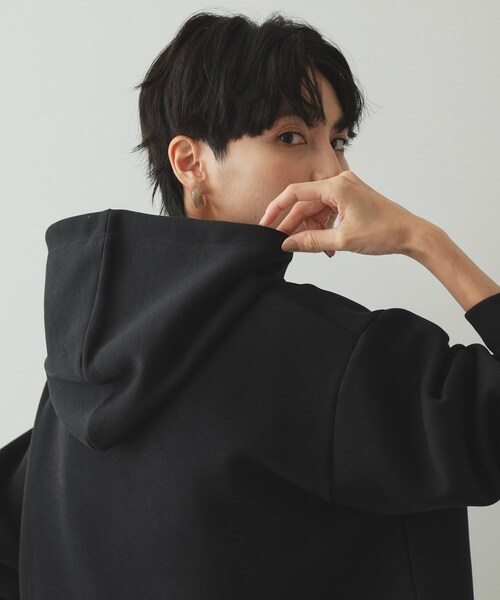 OPAQUE.CLIP（オペークドットクリップ）の「◆ショートフーディ/セットアップ対応【洗濯機洗い可】（パーカー・レディース・ブラック/ライトベージュ/グレー/チャコール・38/40/42）」の9枚目の写真