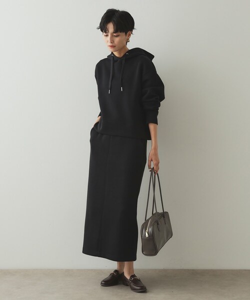 OPAQUE.CLIP（オペークドットクリップ）の「◆ショートフーディ/セットアップ対応【洗濯機洗い可】（パーカー・レディース・ブラック/ライトベージュ/グレー/チャコール・38/40/42）」の10枚目の写真