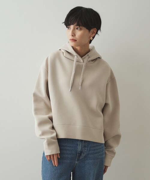 OPAQUE.CLIP（オペークドットクリップ）の「◆ショートフーディ/セットアップ対応【洗濯機洗い可】（パーカー・レディース・ブラック/ライトベージュ/グレー/チャコール・38/40/42）」の21枚目の写真