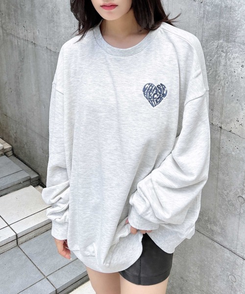 INGNI（イング）の「Backハートスウェットチュニック（スウェット・レディース・オフホワイト/チャコールグレー/バーガンディー/オートミール・M）」の22枚目の写真