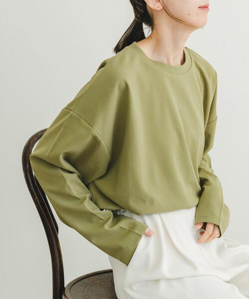 セール】カットジョーゼットロングTシャツ（Tシャツ/カットソー