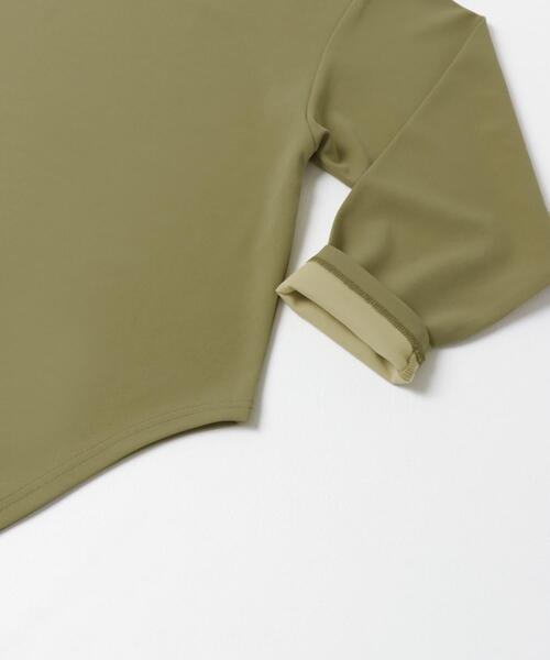 ITEMS URBANRESEARCH(アイテムズ アーバンリサーチ)の「カットジョーゼットロングTシャツ(Tシャツ/カットソー・レディース・チャコールグレー/オフホワイト/ライトカーキ・FREE)」の14枚目の写真