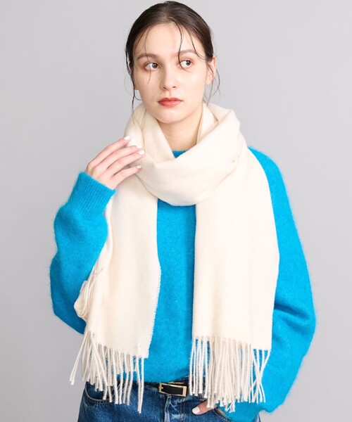 BEAUTY&YOUTH UNITED ARROWS（ビューティーアンドユースユナイテッドアローズ）の「ソフト ソリッド ストール（ストール/ショール・レディース・オフホワイト/イエロー/モカ・FREE）」の5枚目の写真