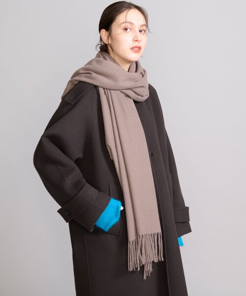 BEAUTY&YOUTH UNITED ARROWS（ビューティーアンドユースユナイテッドアローズ）の「ソフト ソリッド ストール（ストール/ショール・レディース・オフホワイト/イエロー/モカ・FREE）」の9枚目の写真