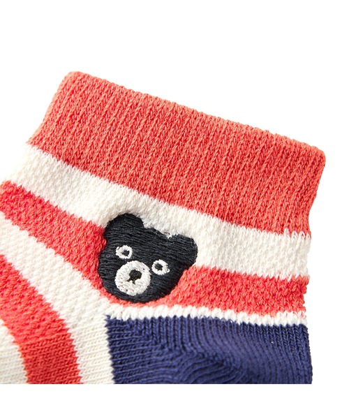 DOUBLE_B（ダブルビー）の「ボーダーローカットソックス（ソックス/靴下・キッズ・イエロー/ブルー/オレンジ・11-13cm/15-17cm/13-15cm/17-19cm/19-21cm）」の10枚目の写真