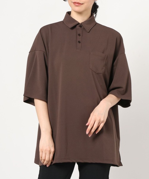 ARCHIVER(アーカイバ)の「梨地 ビッグシルエットポロシャツ(ポロシャツ・メンズ・ホワイト/ライトグレー・LARGE/MEDIUM)」の5枚目の写真