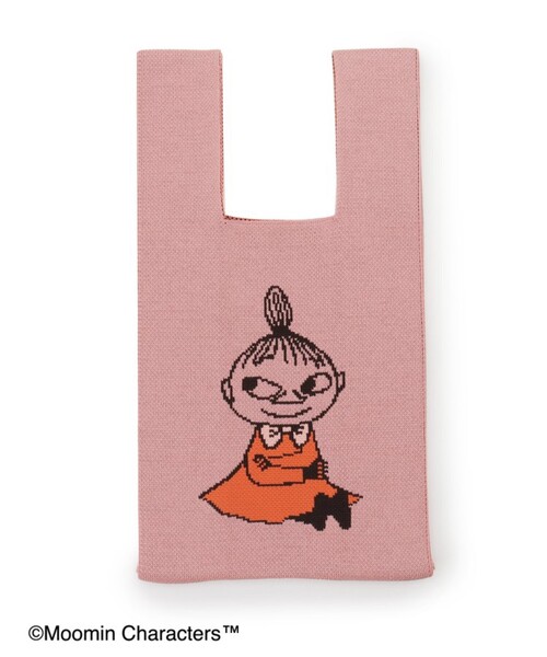 SHOO・LA・RUE（シューラルー）の「【ムーミン】コラボ ニットバッグ（ハンドバッグ・レディース・ブラック/ライトブルー/ピンク系・00）」の3枚目の写真