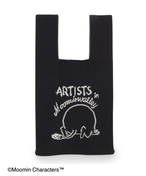 SHOO・LA・RUE（シューラルー）の「【ムーミン】コラボ ニットバッグ（ハンドバッグ・レディース・ブラック/ライトブルー/ピンク系・00）」の2枚目の写真