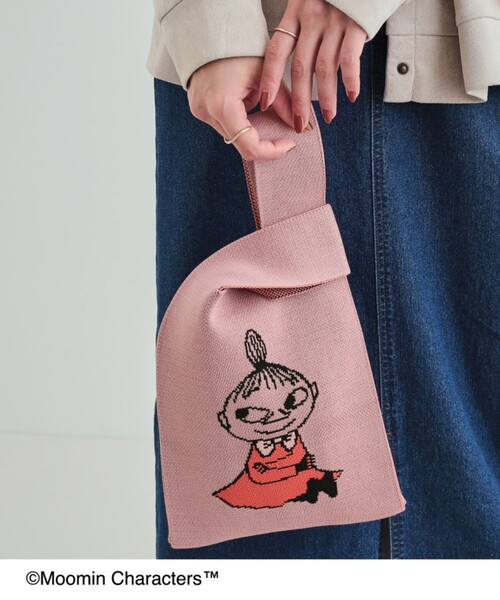 SHOO・LA・RUE（シューラルー）の「【ムーミン】コラボ ニットバッグ（ハンドバッグ・レディース・ブラック/ライトブルー/ピンク系・00）」の14枚目の写真