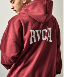 RVCA | RVCA メンズ WRWB HD パーカー/ルーカリラックスシルエットバックプリントプルオーバーパーカー(パーカー)