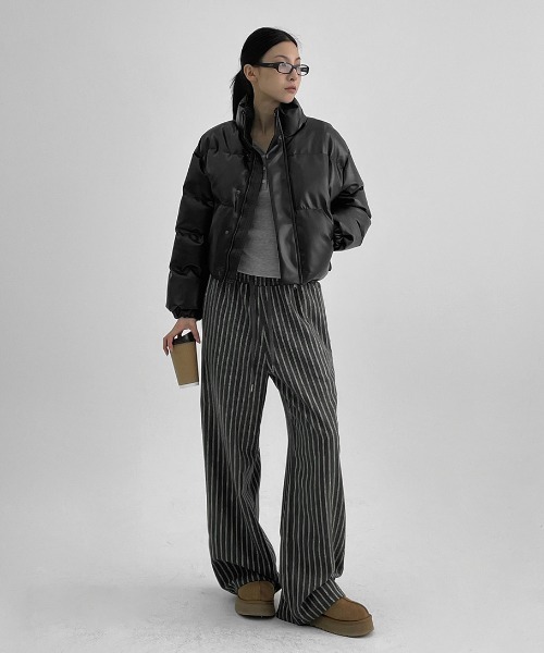 BLACKUP（ブラックアップ）の「[MADE] ケリッシュリブボタン長袖Tシャツ（Tシャツ/カットソー・レディース・アイボリー/グレー/ブラック・ONESIZE）」の8枚目の写真