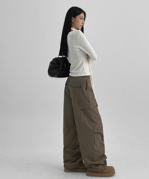 BLACKUP（ブラックアップ）の「[MADE] ケリッシュリブボタン長袖Tシャツ（Tシャツ/カットソー・レディース・アイボリー/グレー/ブラック・ONESIZE）」の15枚目の写真