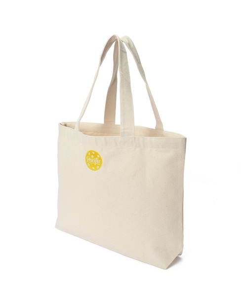 Pacific PICKLE CLUB（パシフィックピックルクラブ）の「PPC WAVE CANVAS TOTE BAG（トートバッグ・レディース・ナチュラル・FREE）」の3枚目の写真