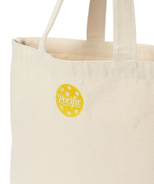 Pacific PICKLE CLUB（パシフィックピックルクラブ）の「PPC WAVE CANVAS TOTE BAG（トートバッグ・レディース・ナチュラル・FREE）」の4枚目の写真