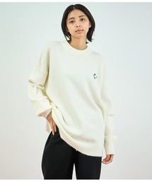 ANAP | ワンポイント刺繍カラーニットトップス(ニット/セーター)