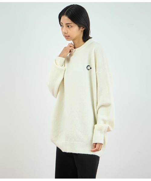 ANAP(アナップ)の「ワンポイント刺繍カラーニットトップス(ニット/セーター・レディース・ホワイト/グリーン/ブルー・FREE)」の6枚目の写真