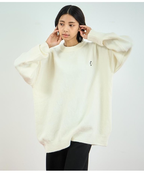 ANAP(アナップ)の「ワンポイント刺繍カラーニットトップス(ニット/セーター・レディース・ホワイト/グリーン/ブルー・FREE)」の4枚目の写真