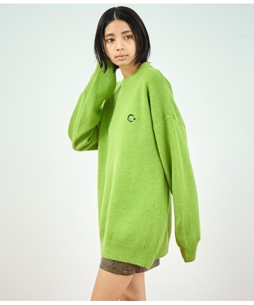 ANAP(アナップ)の「ワンポイント刺繍カラーニットトップス(ニット/セーター・レディース・ホワイト/グリーン/ブルー・FREE)」の11枚目の写真