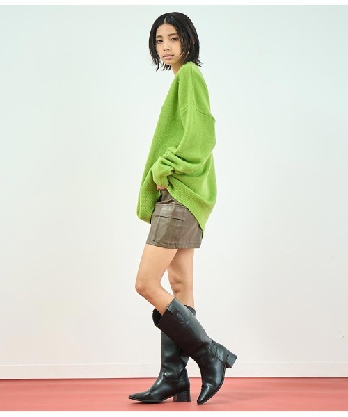 ANAP(アナップ)の「ワンポイント刺繍カラーニットトップス(ニット/セーター・レディース・ホワイト/グリーン/ブルー・FREE)」の15枚目の写真