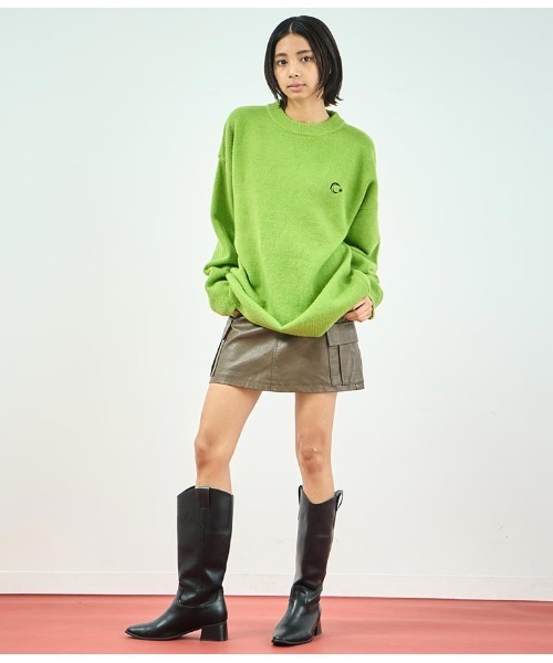 ANAP(アナップ)の「ワンポイント刺繍カラーニットトップス(ニット/セーター・レディース・ホワイト/グリーン/ブルー・FREE)」の14枚目の写真