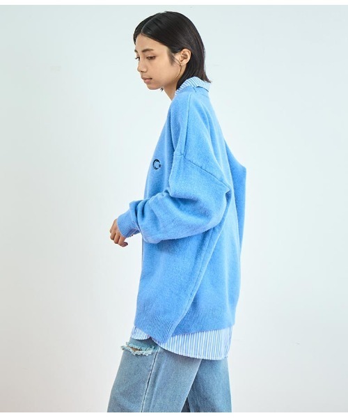 ANAP(アナップ)の「ワンポイント刺繍カラーニットトップス(ニット/セーター・レディース・ホワイト/グリーン/ブルー・FREE)」の18枚目の写真