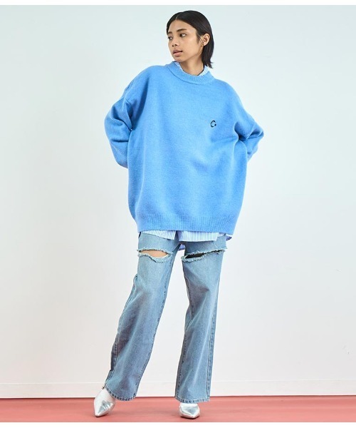 ANAP(アナップ)の「ワンポイント刺繍カラーニットトップス(ニット/セーター・レディース・ホワイト/グリーン/ブルー・FREE)」の20枚目の写真