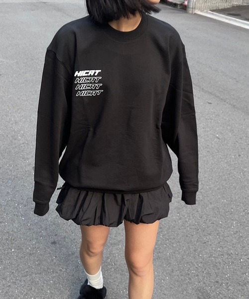 merrylatte(メリーラテ)の「HICAT Hi-SWEAT【R】(スウェット・レディース・ブラック・FREE)」の3枚目の写真