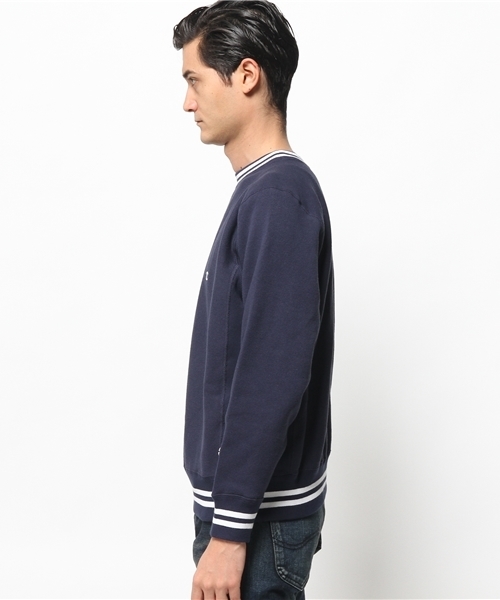 Champion（チャンピオン）の「【Champion/チャンピオン】テリーフリースラインプルオーバー（スウェット・メンズ・グレー/アイボリー/ネイビー・MEDIUM/LARGE）」の5枚目の写真