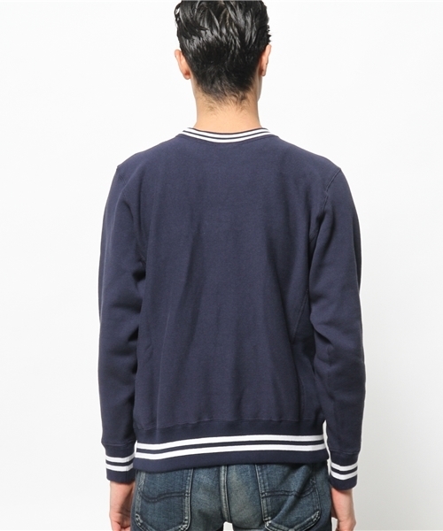 Champion（チャンピオン）の「【Champion/チャンピオン】テリーフリースラインプルオーバー（スウェット・メンズ・グレー/アイボリー/ネイビー・MEDIUM/LARGE）」の6枚目の写真