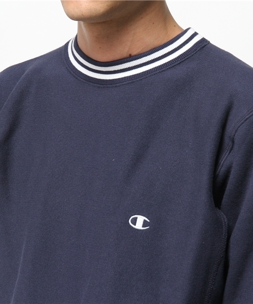 Champion（チャンピオン）の「【Champion/チャンピオン】テリーフリースラインプルオーバー（スウェット・メンズ・グレー/アイボリー/ネイビー・MEDIUM/LARGE）」の7枚目の写真