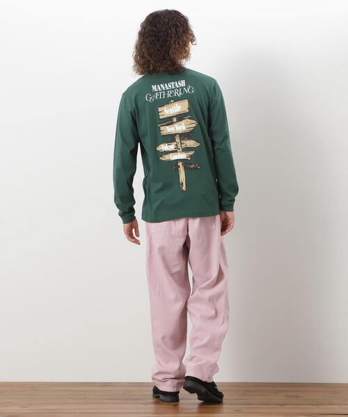 MANASTASH(マナスタッシュ)の「MANASTASH/マナスタッシュ L/S TEE CAMPERS GATHERING ロングスリーブTシャツ キャンパーズギャザリング(Tシャツ/カットソー・メンズ・ホワイト/ブラック/ダークグリーン系・L/M/S/XL)」の21枚目の写真