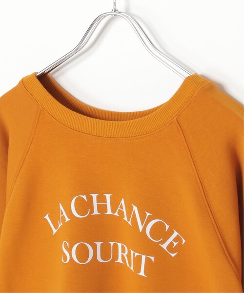 LBC（エルビーシー）の「ラグラン2WAY裏起毛スウェットプルオーバー（スウェット・レディース・オフホワイト/ネイビー/オレンジ・M）」の14枚目の写真