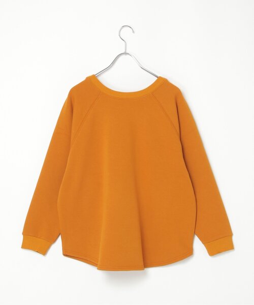 LBC（エルビーシー）の「ラグラン2WAY裏起毛スウェットプルオーバー（スウェット・レディース・オフホワイト/ネイビー/オレンジ・M）」の20枚目の写真