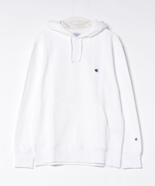 Champion(チャンピオン)の「【CHAMPION/チャンピオン】フレンチテリー フーディー プルオーバーパーカー 裏毛 C3-Y136(パーカー・メンズ・ブラック/杢グレー/オフホワイト/ブルー/ホワイト・X-LARGE/LARGE/MEDIUM)」の2枚目の写真