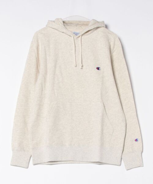 Champion(チャンピオン)の「【CHAMPION/チャンピオン】フレンチテリー フーディー プルオーバーパーカー 裏毛 C3-Y136(パーカー・メンズ・ブラック/杢グレー/オフホワイト/ブルー/ホワイト・X-LARGE/LARGE/MEDIUM)」の1枚目の写真