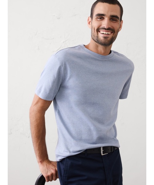 BANANA REPUBLIC FACTORY STORE(バナナリパブリック ファクトリーストア)の「BANANA REPUBLIC FACTORY STORE LUXE TOUCH クルーネックTシャツ半袖(Tシャツ/カットソー・メンズ・ホワイト/ネイビー/ナチュラル/その他/ライトブルー/ブラック/ブルー/アイボリー・S/M/L/XL)」の7枚目の写真