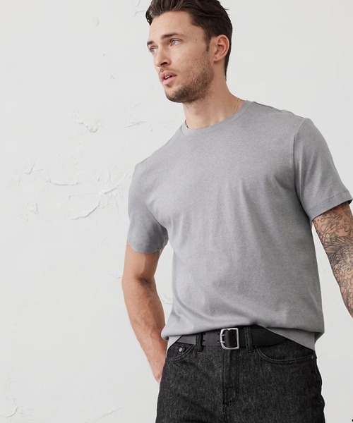 BANANA REPUBLIC FACTORY STORE(バナナリパブリック ファクトリーストア)の「BANANA REPUBLIC FACTORY STORE LUXE TOUCH クルーネックTシャツ半袖(Tシャツ/カットソー・メンズ・ホワイト/ネイビー/ナチュラル/その他/ライトブルー/ブラック/ブルー/アイボリー・S/M/L/XL)」の8枚目の写真
