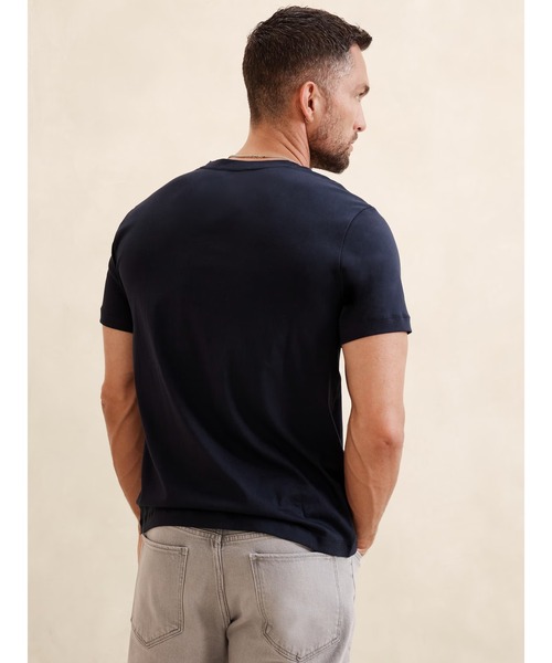 BANANA REPUBLIC FACTORY STORE(バナナリパブリック ファクトリーストア)の「BANANA REPUBLIC FACTORY STORE LUXE TOUCH クルーネックTシャツ半袖(Tシャツ/カットソー・メンズ・ホワイト/ネイビー/ナチュラル/その他/ライトブルー/ブラック/ブルー/アイボリー・S/M/L/XL)」の9枚目の写真