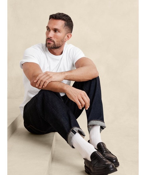 BANANA REPUBLIC FACTORY STORE(バナナリパブリック ファクトリーストア)の「BANANA REPUBLIC FACTORY STORE LUXE TOUCH クルーネックTシャツ半袖(Tシャツ/カットソー・メンズ・ホワイト/ネイビー/ナチュラル/その他/ライトブルー/ブラック/ブルー/アイボリー・S/M/L/XL)」の22枚目の写真