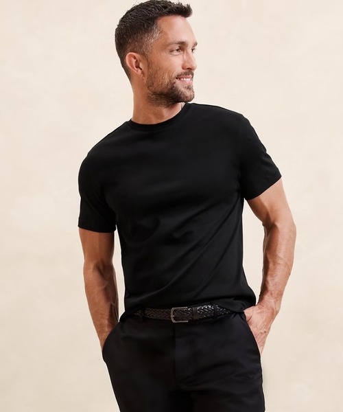 Tシャツ　banana republic ブラック BANANA REPUBLIC tシャツ FACTORY STORE 日本限定 長袖ボクシーTシャツ