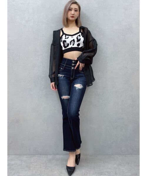 GYDA（ジェイダ）の「オーバーシアーシャツ（シャツ/ブラウス・レディース・ブラック/スカイブルー/オフホワイト・FREE）」の18枚目の写真