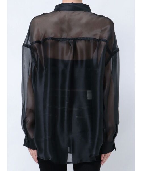 GYDA（ジェイダ）の「オーバーシアーシャツ（シャツ/ブラウス・レディース・ブラック/スカイブルー/オフホワイト・FREE）」の21枚目の写真